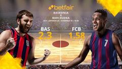 Saski Baskonia vs. Barça Basket: horario, TV, estadísticas, clasificación y pronósticos