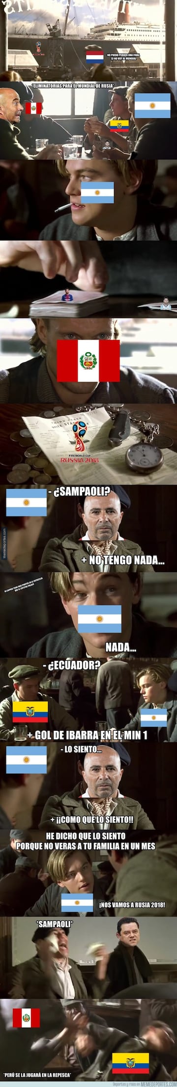 Los memes del Ecuador-Argentina: Messi el héroe del partido