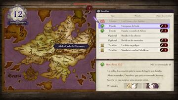 Recompensas de los desvíos en Fire Emblem: Three Houses