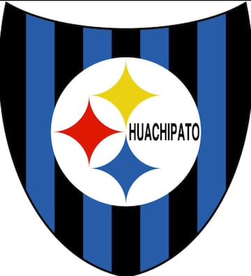Escudo actual de Huachipato, con las estrellas del U.S Steel, la compañía acerera más importante de la historia.

