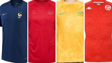 These are all the official jerseys of the 32 national teams in the Qatar 2022 World Cup
