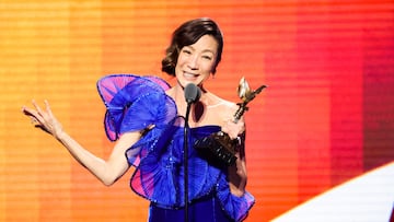 Michelle Yeoh receives the Best Lead Performance award for "Everything Everywhere All at Once" at the 38th Film Independent Spirit Awards in Santa Monica, California, U.S., March 4, 2023. REUTERS/Mario Anzuoni