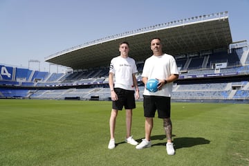 Carlos López y Alfonso, en el templo de La Rosaleda.