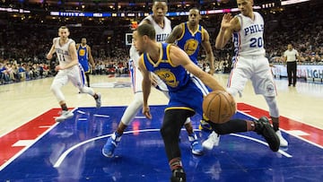 Los Warriors llegan a 50 triunfos en la peor noche de Curry