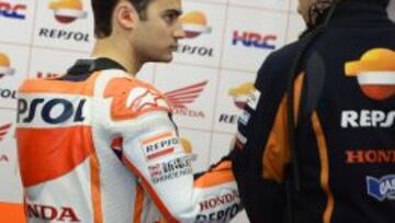 Dani Pedrosa, en el circuito.