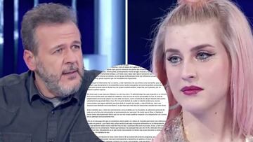 Portu, del jurado de 'OT', se disculpa por su polémica valoración a Samantha