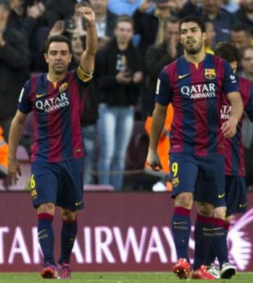 4-0. Xavi Hernández festejó el cuarto gol.