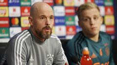 Ten Hag, en una comparecencia como entrenador del Ajax.