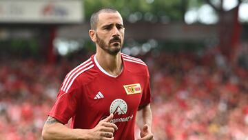 Berlin (Germany), 14/05/2023.- Union'Äôs new player Leonaro Bonucci prior the German Bundesliga soccer match between Union Berlin and RB Leipzig in Berlin, Germany, 03 September 2023. (Alemania) EFE/EPA/FIlip SInger CONDITIONS - ATTENTION: The DFL regulations prohibit any use of photographs as image sequences and/or quasi-video.
