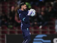 Andres Gudino of Cruz Azul during the 4th round match between FC Juarez and Cruz Azul as part of the Liga BBVA MX, Torneo Clausura 2026 at Olimpico Benito Juarez Stadium, on January 30, 2026 in Ciudad Juarez, Chihuahua, Mexico.