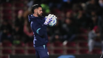 Andres Gudino of Cruz Azul during the 4th round match between FC Juarez and Cruz Azul as part of the Liga BBVA MX, Torneo Clausura 2026 at Olimpico Benito Juarez Stadium, on January 30, 2026 in Ciudad Juarez, Chihuahua, Mexico.