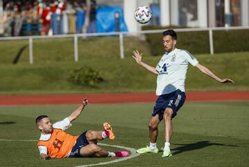 Jordi Alba y Sergio Busquets.