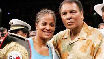 Laila Ali y su padre Muhammad Ali
 @Laila Ali Facebook