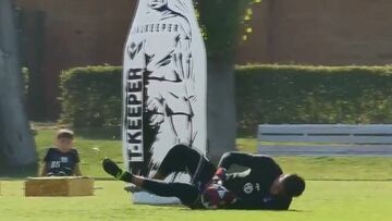 Así entrenan Cortés y Melo para ser los dueños del arco albo