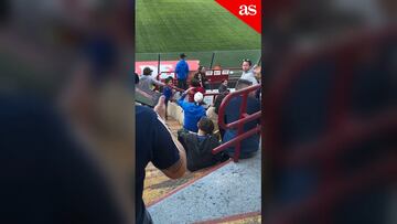 Cristóbal Campos tuvo un emotivo encuentro con un niño en Santa Laura y la escena es notable