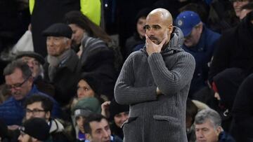 Guardiola, durante el partido.
