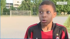 La reflexiva frase de Mbappé contra el racismo a los 12 años
