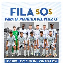 El Málaga abre una ‘Fila S0S’ para ayudar a los jugadores del Vélez CF