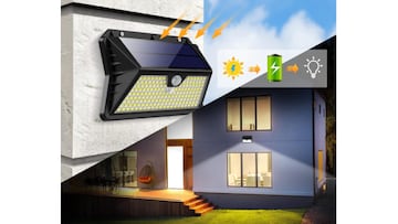 Foco led solar exterior en Amazon