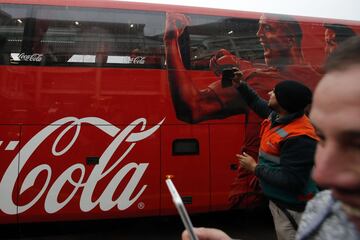 La llegada de la Roja tras el subcampeonato en Rusia