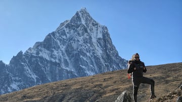 Txikon en el Ama Dablam.
