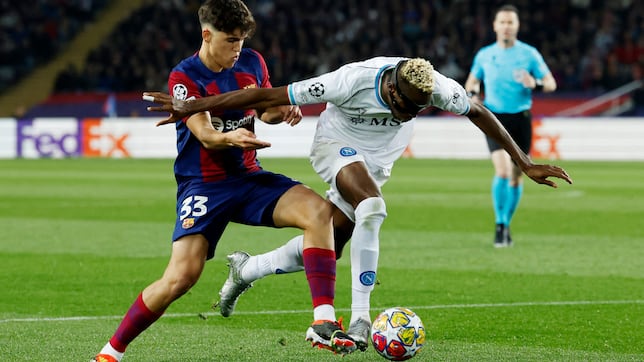 Iturralde: “Hay pisotón de Cubarsí a Osimhen, pero es interpretativo” - AS.com