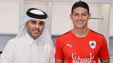 Sheikh Ali bin Saud bin Ahmed al Thani, presidente del Al Rayyan confirm&oacute; que el contrato de James Rodr&iacute;guez es de tres a&ntilde;os, estar&aacute; hasta 2024