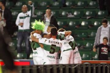 Celebración del gol de Víctor Rodríguez. 1-0.