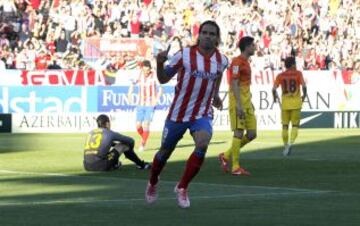 Falcao celebra el 1-0.