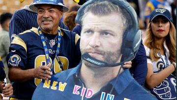 LOS ANGELES, CA - JANUARY 06: A Los Angeles Rams fan attends the NFC Wild Card Playoff Game against the Atlanta Falcons at the Los Angeles Coliseum on January 6, 2018 in Los Angeles, California.   Josh Lefkowitz/Getty Images/AFP
 == FOR NEWSPAPERS, INTERN