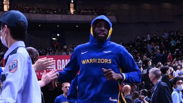 SAITAMA, JAPAN - SEPTEMBER 30: Draymond Green #23 of the Golden State Warriors runs on the court before the game against the Washington Wizards as part of the 2022 NBA Japan Games on September 30, 2022 at Saitama Super Arena in Saitama, Japan . NOTE TO USER: User expressly acknowledges and agrees that, by downloading and or using this Photograph, user is consenting to the terms and conditions of the Getty Images License Agreement. Mandatory Copyright Notice: Copyright 2022 NBAE (Photo by Noah Graham/NBAE via Getty Images)