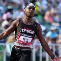 Miller, el más joven de la historia en bajar de 10.00 en 100 metros