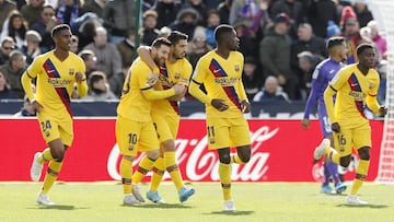 Leganés 1-2 Barcelona: resumen, goles y resultado del partdio