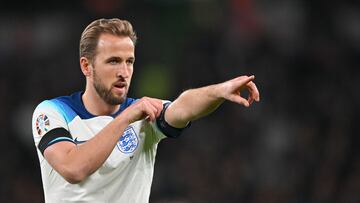 Harry Kane, jugador de la Selección inglesa, durante el partido ante Malta.