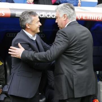 Fran Escribá y Carlo Ancelotti.