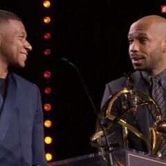 La genial reacción de Henry escuchando a Mbappé hablar de su futuro