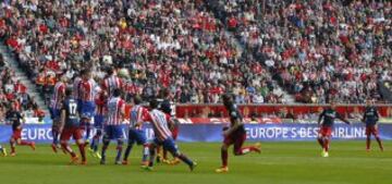 Griezmann marca el 0-1 de falta. 