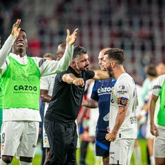 Gayà es el que más interviene en el Valencia de Gattuso