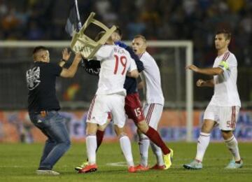 Batalla campal en el Serbia-Albania