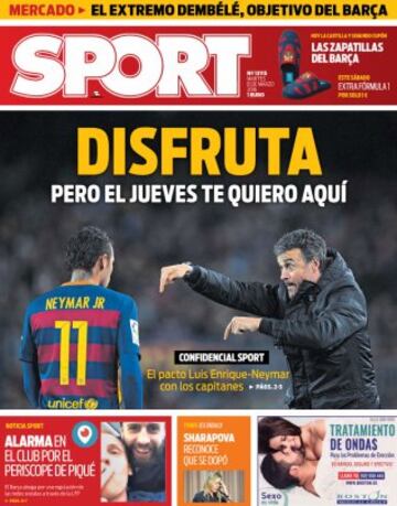 Portadas de la prensa mundial