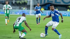 Óscar Cortés durante la final del FPC entre Millonarios y Atlético Nacional en El Campín.