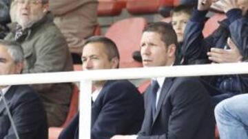 Simeone estuvo en el Cerro viendo al filial rojiblanco