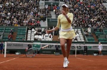 El pase de Muguruza a la final de Roland Garros en imágenes