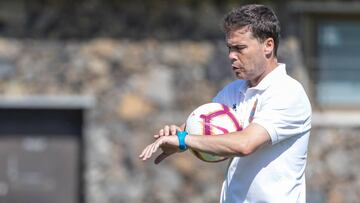 Rubi, en un entrenamiento del Espanyol.