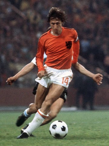 Johan Cruyff en la final del Mundial 74.
