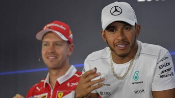 Hamilton y Vettel, los dos grandes aspirantes.