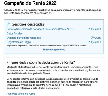 Ya puedes presentar tu borrador de la Renta 2022, así se hace