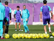 Fran Escribá, durante un entrenamiento.