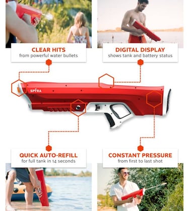 Una pistola electrónica de agua de 115€, ¿la absurdez del verano?