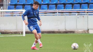 Germán Valera durante un entrenamiento